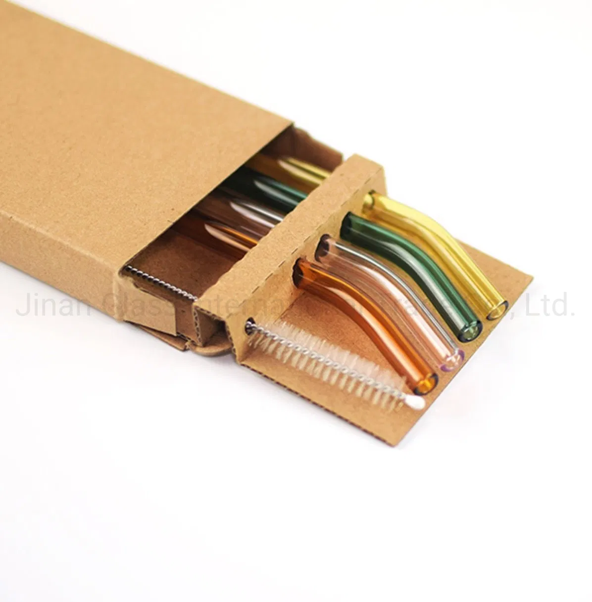 Healthy Glass Tumbler with Straw Glass Straw Set