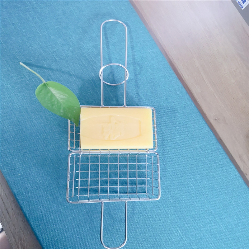 Polished Metal Soap Holder Stainless Steel Soap Shaker Cage for Washing Dishes