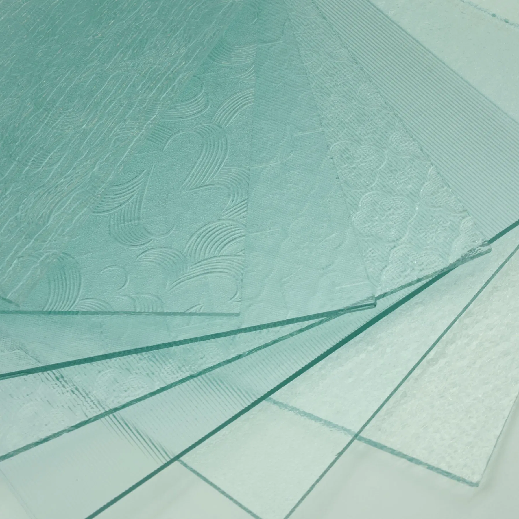 4mm 5mm 6mm Clear Pattern Glass for Bathroom Door