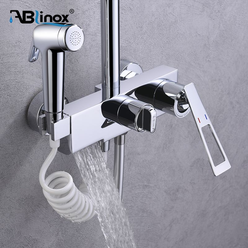 Ablinox Factory Wholesale 304 Stainless Steel Brushed Bathroom Shower