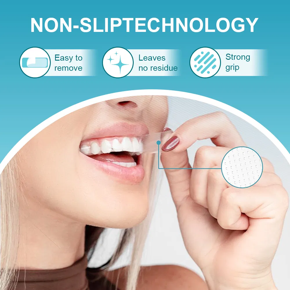 Wholesale Teeth Whitening Strips 7pairs Invisible Strong Viscosity Whitening Dry Strips