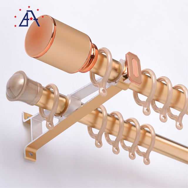 Fashion Design Double Aluminium Roman Curtains Rod