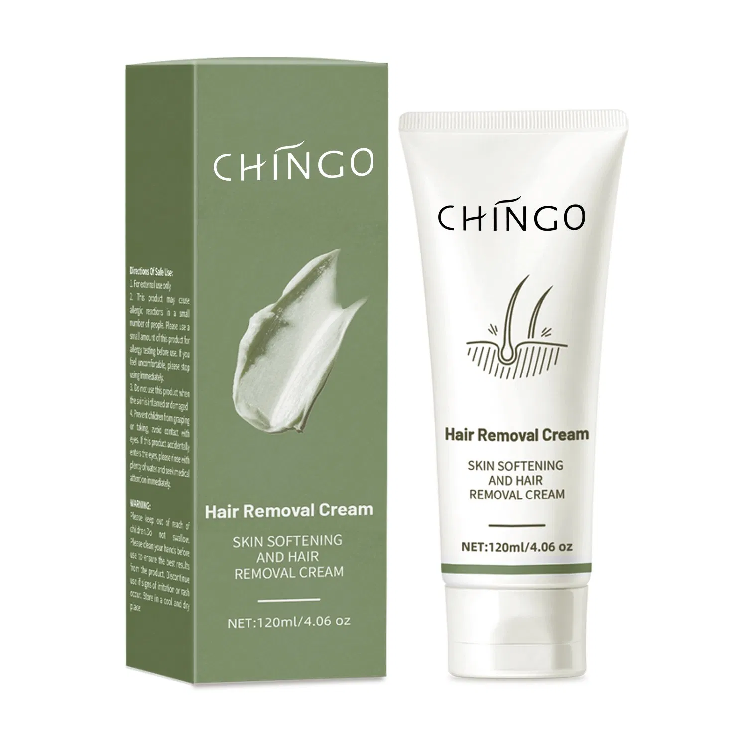 Natural Gentle Effective Hair Removal Cream for Sensitive Skin Smoothing