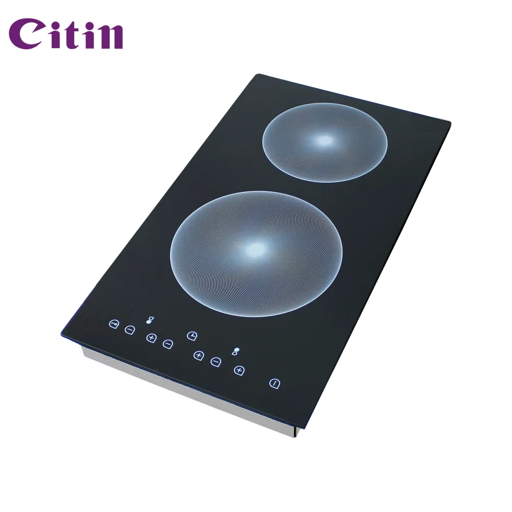 Vertical Double Ceramic Cooktop with Sensor Touch Control Features