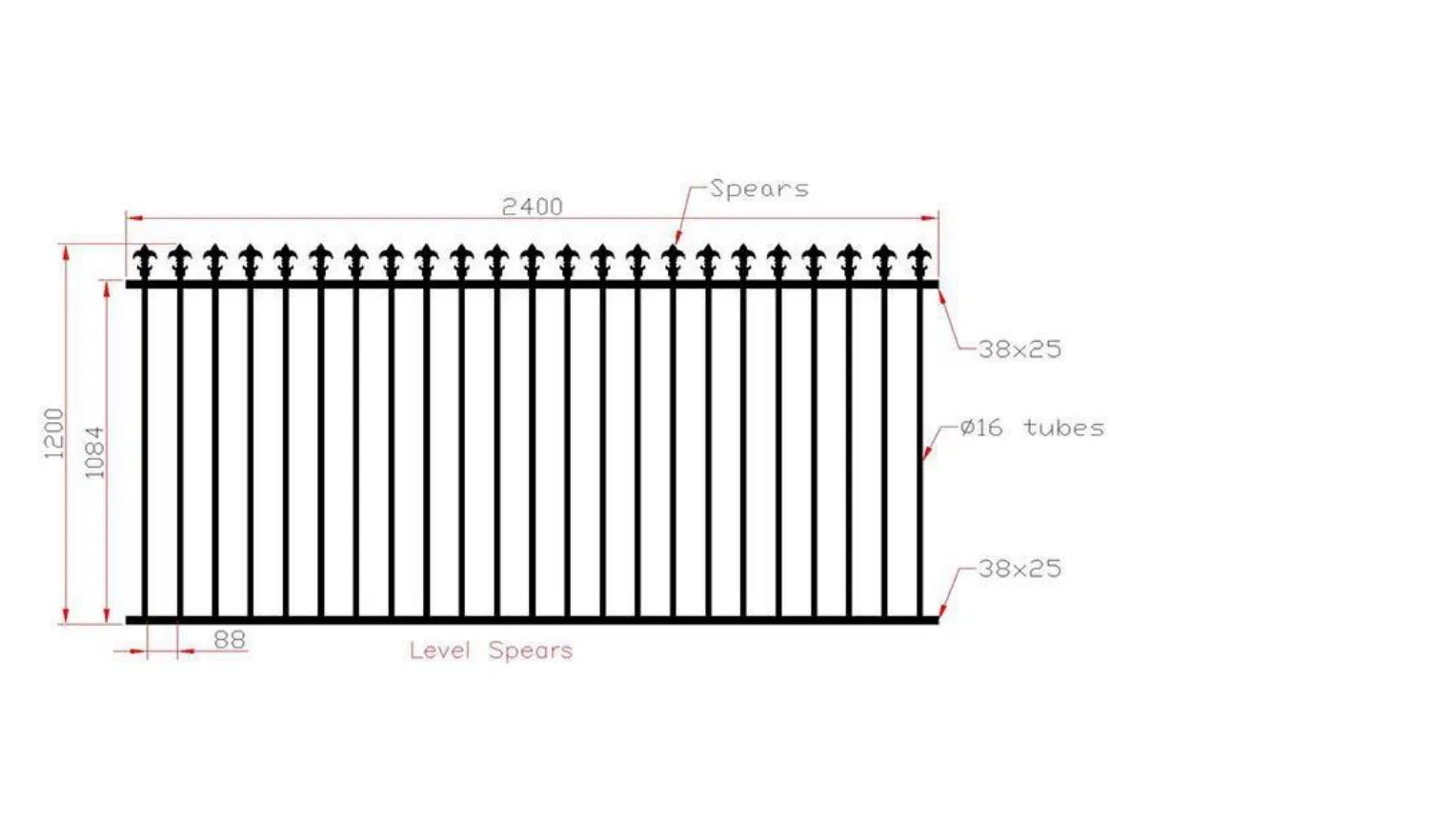 DIY Home Fence Aluminium Fence, Pivot Fence, Security Fence