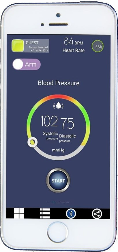 Portable Handheld Health Monitor ECG Blood Glucose Monitor Blood Pressure Machine Holter Device Blood Pressure Monitor