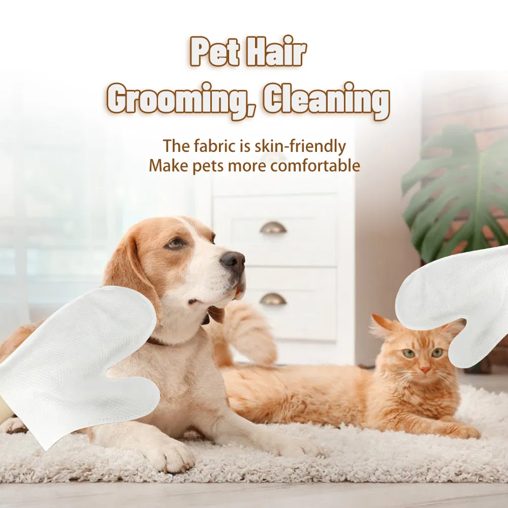 Non-Woven Gloves Disposable Nonwoven for Pet Cleaning Gloves