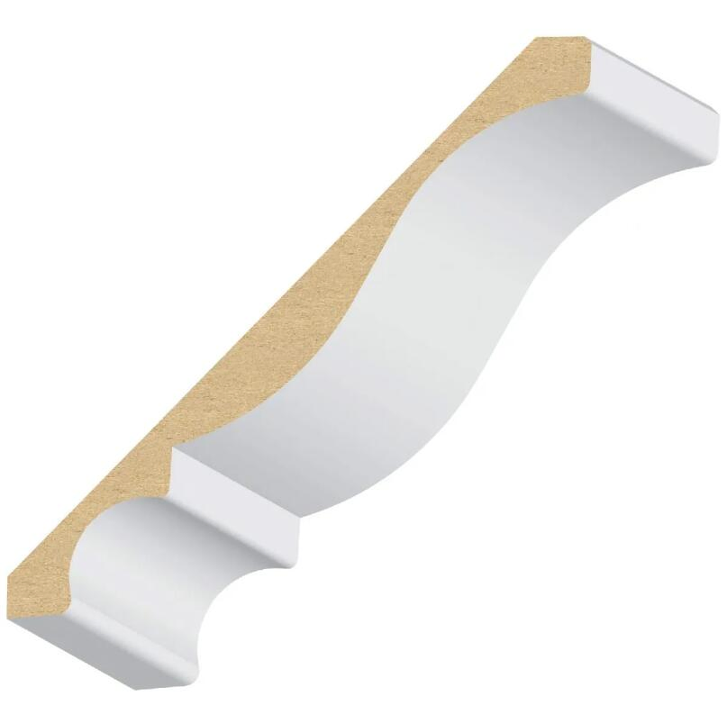 Elegant Colonial White Primed MDF Crown Moulding for Ceilings