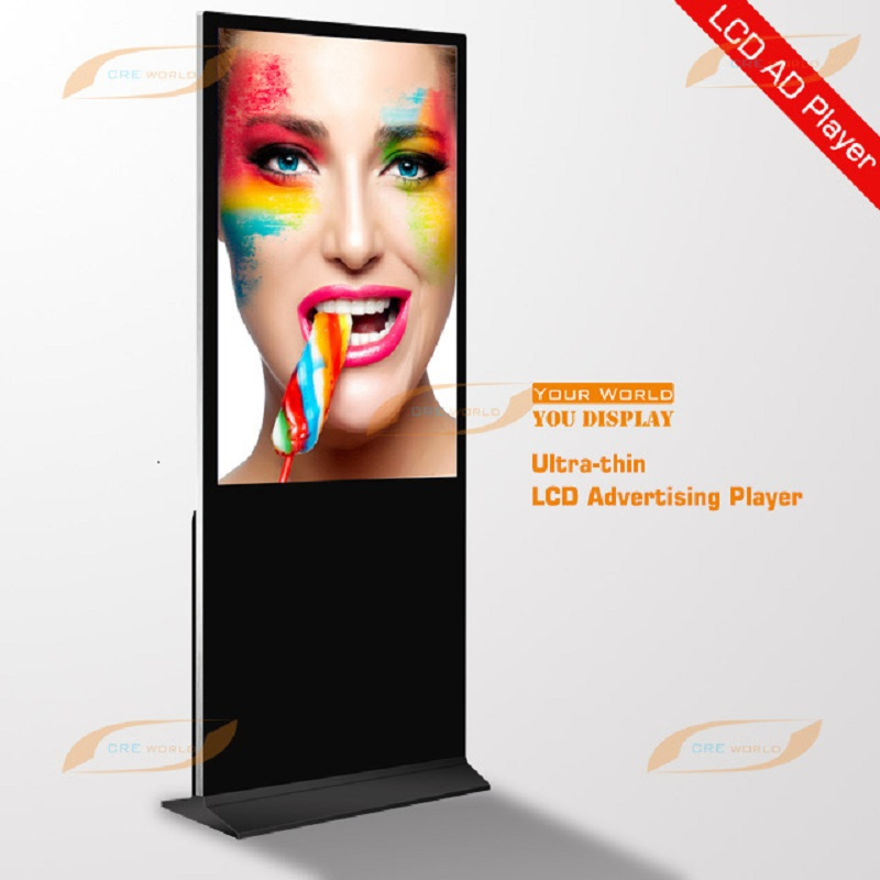 1080P Ultra-Thin HD LCD Floor Standing Digital Signage Kiosk