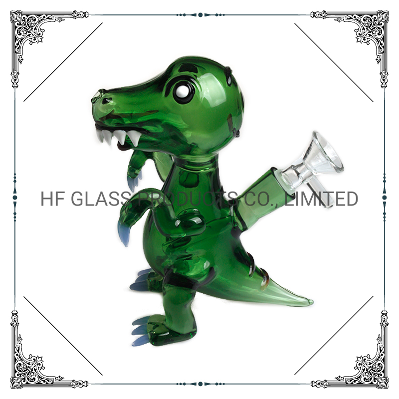 2022 New Cute Animal Mini Pipes DAB Dinosaur Oil Rig Hand Blown Pyrex Wax Tool Smoke Set Wholesale Smoking Glass Water Pipe