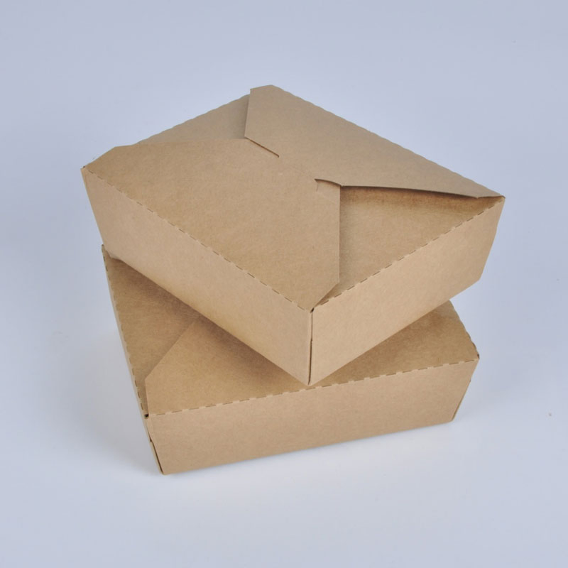 Бумажный контейнер для еды на вынос, разрывающийся