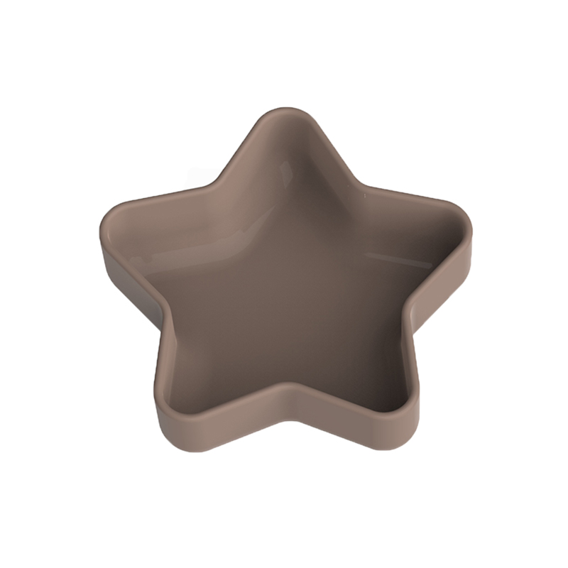 BPA Free Silicone Bowl Baby Feeding LED Weaning Set Star Shape Bowl