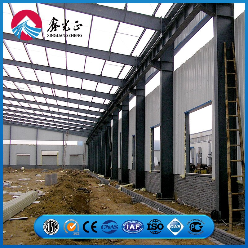Standard Grid Modular Structural Arrangement Prefab/Prefabricated Metal Construction Steel Structure Storage Warehouse
