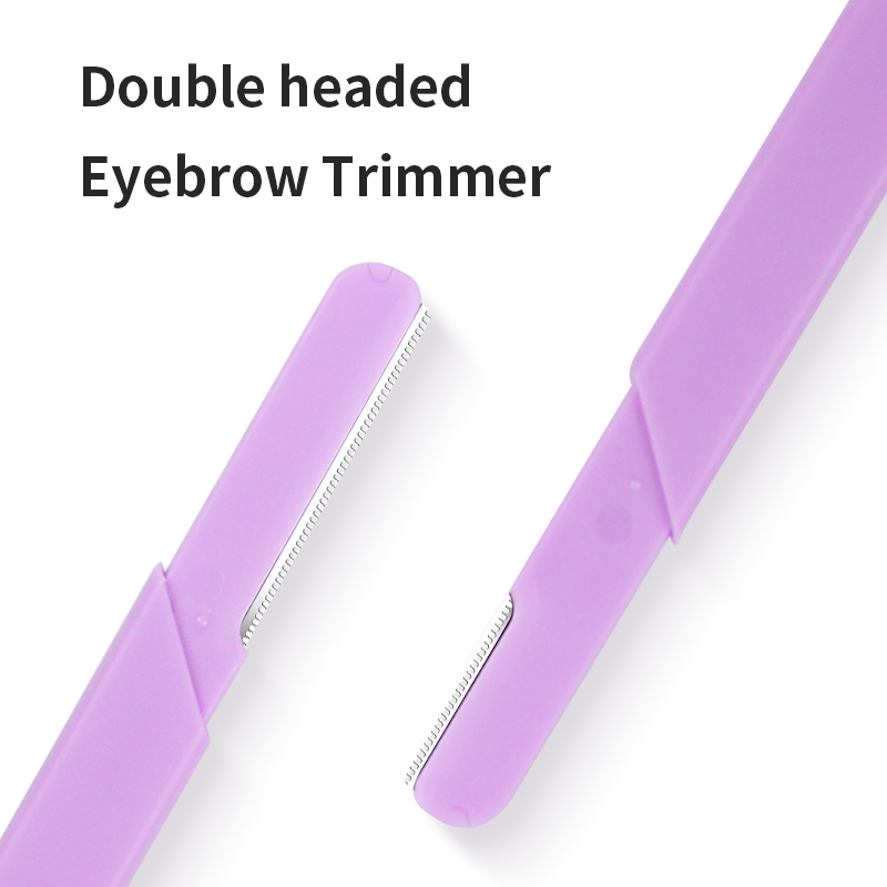 Sleek Precision Brow Shaping Tool for Women with Stainless Steel Blade