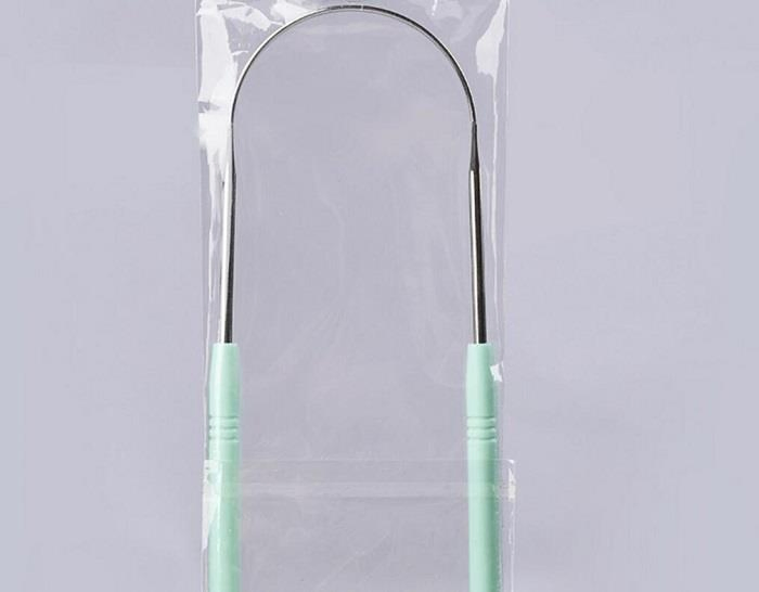 U-Shaped Metal Tongue Scraper Dental Stainless Steel Tongue Scrapers