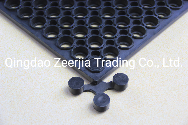 3X5FT Restaurant Kitchen Use Heavy Duty Rubber Flooring Mat with Drainage Holes