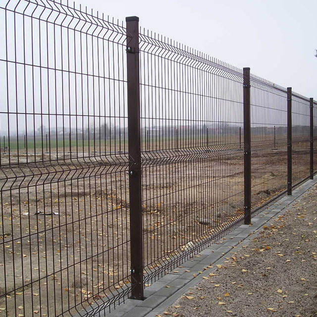 High Quality Security Curvy Welded Wire Bending PVC Coated 3D Mesh Fence Panels