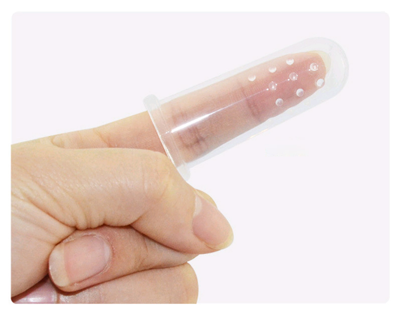 Factory Direct Sale 100% BPA Free Soft Silicone Baby Finger Toothbrush