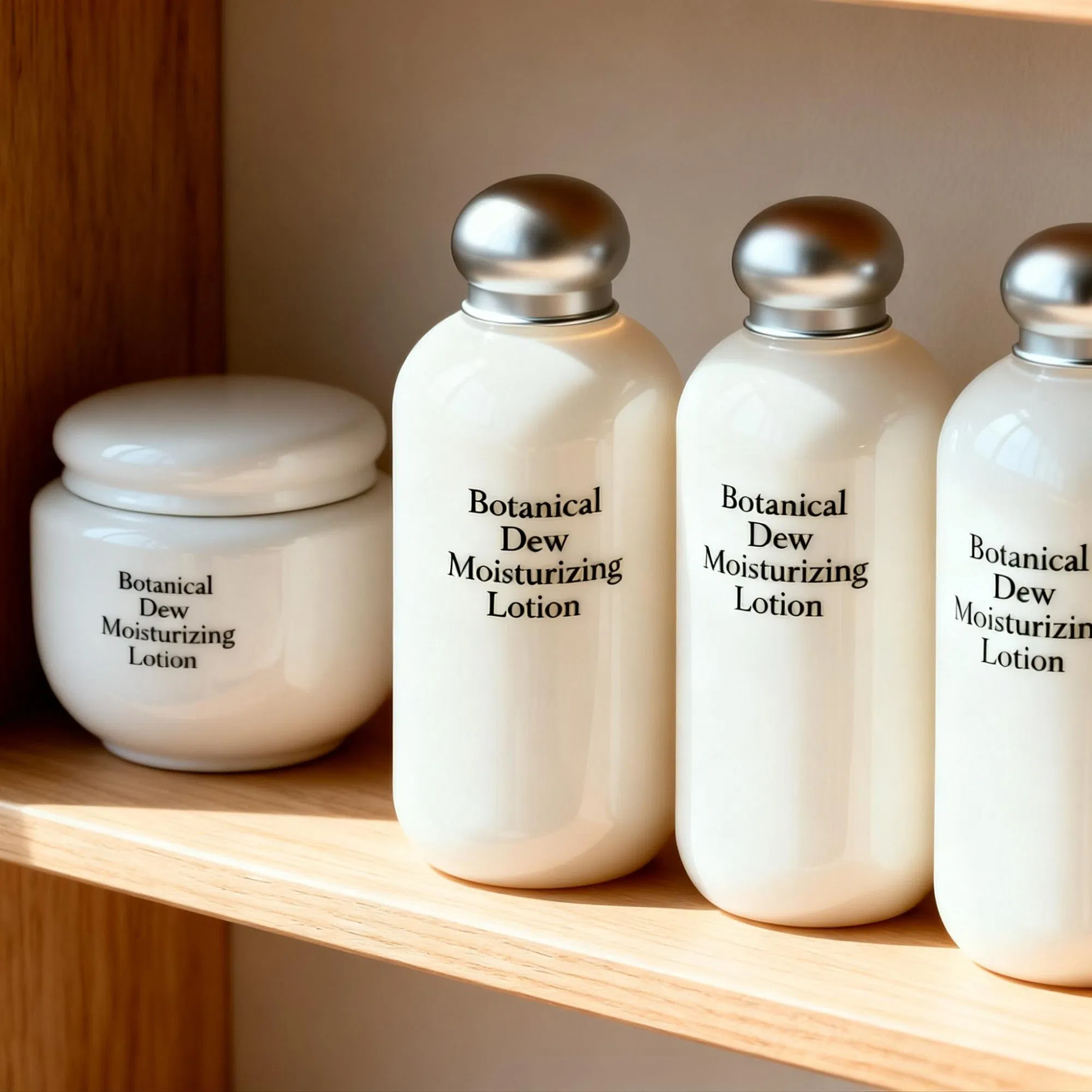 Brightening and Nourishing Paeonia Albiflora Root Extract and Tocopherol Nutrient-Infused Face Lotion for Healthy Skin Glow