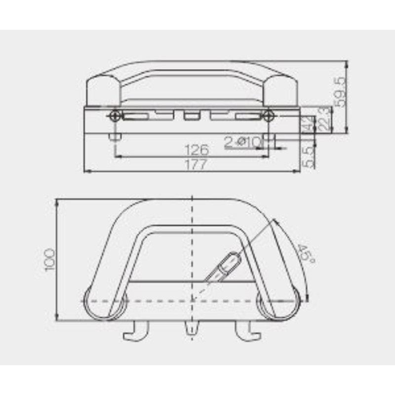 High Quality Aluminium Sliding Door Handle for Door Handles