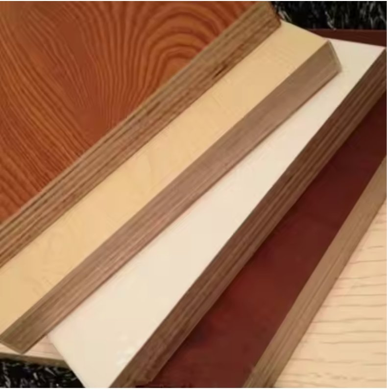 Black Cloth Pattern Lacquer Free Furniture Board Solid Wood Multi-Layer Wall Panel 18mm Double Facing Wardrobe Board E0 Ecologic