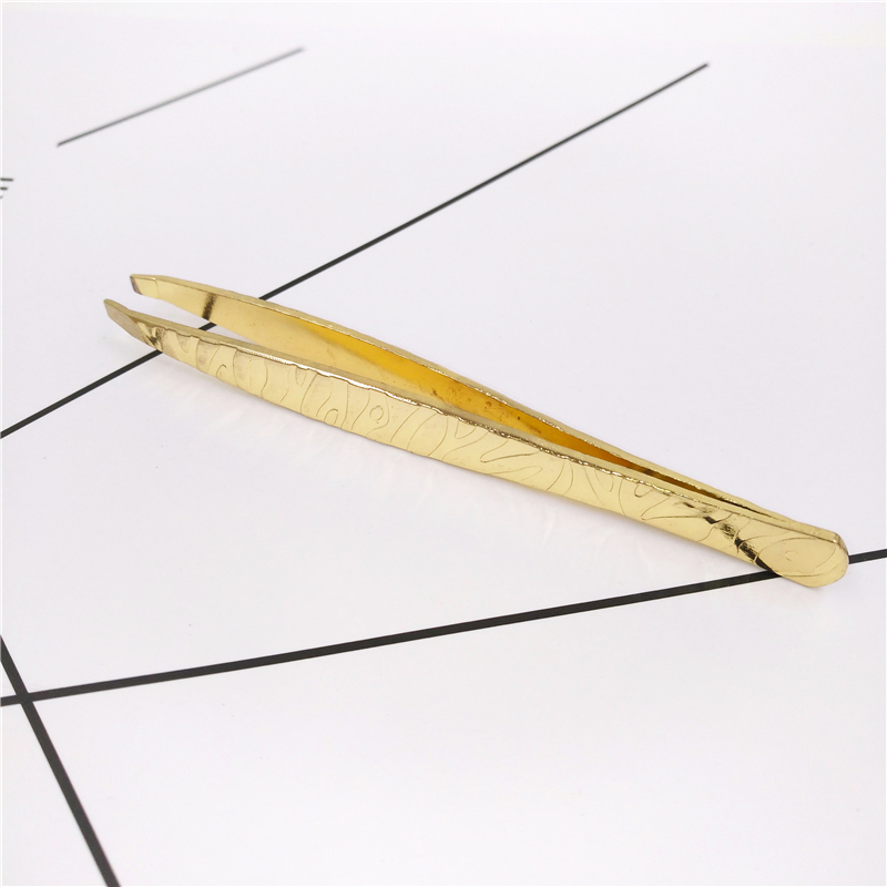 Gold-Plated Beauty Care Eyebrow Clip for Makeup