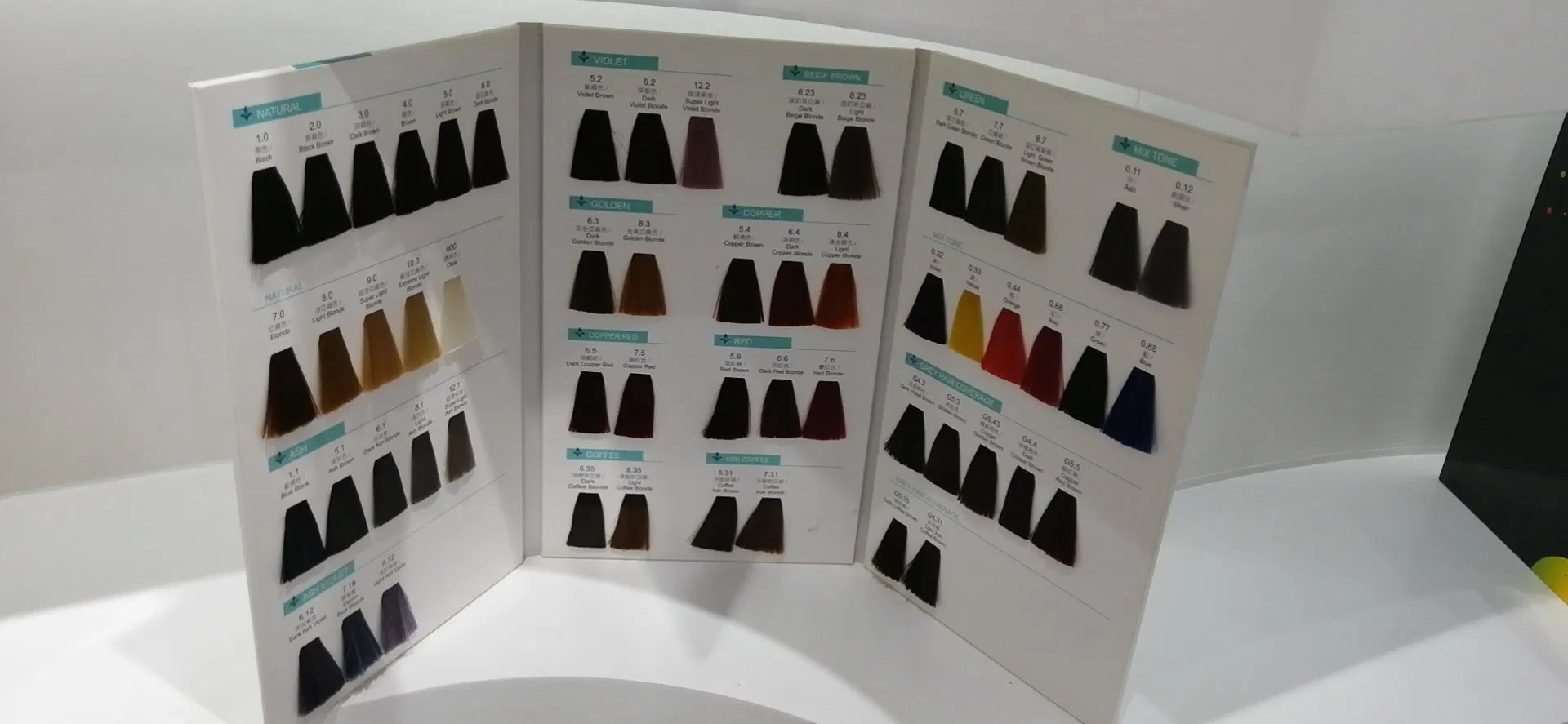 Professional Hair Colour Book Swatch Manufacturer Custom Design