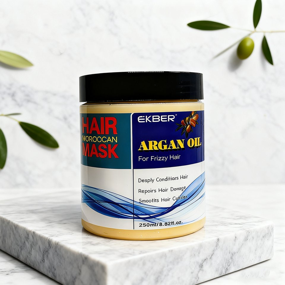 Anti-Frizz Hair Creamy Mask Deep Moisturizing Argan Oil Hair Repair Treatment Moroccan Argan Oil Hair Mask
