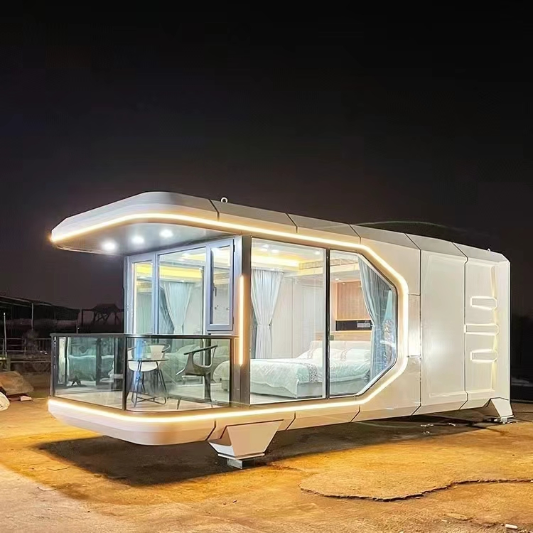 Innovative Modern Space Capsule Mobile Home for Futuristic Living
