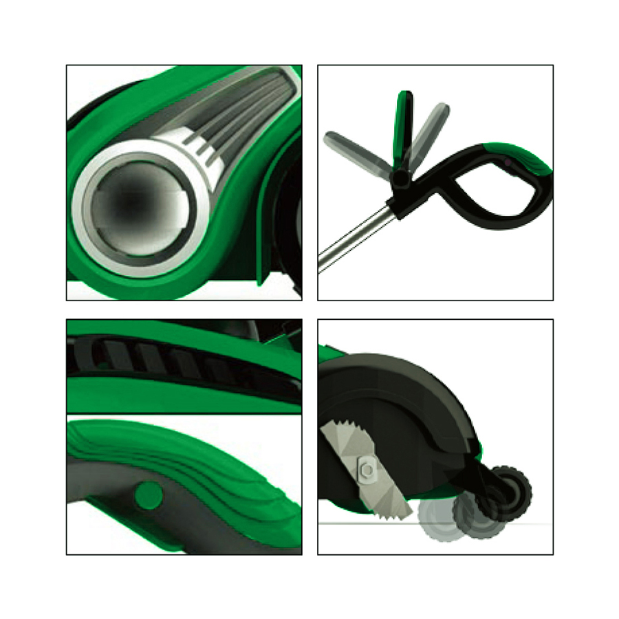 Электрический триммер GTL 1400W для травы и кромки газона