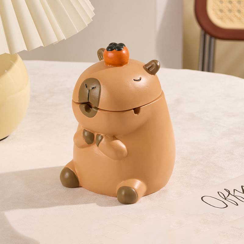 15*10*9.5cm Ashtray Cartoon DAB Tool Creative Cartoon Anti-Flying Ashtray with Lid Mini Home Smoking Accessories