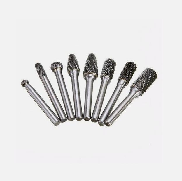 Tool Rotary Electric Burr Set Files Sliver Tungsten Carbide Burr 8PCS Set