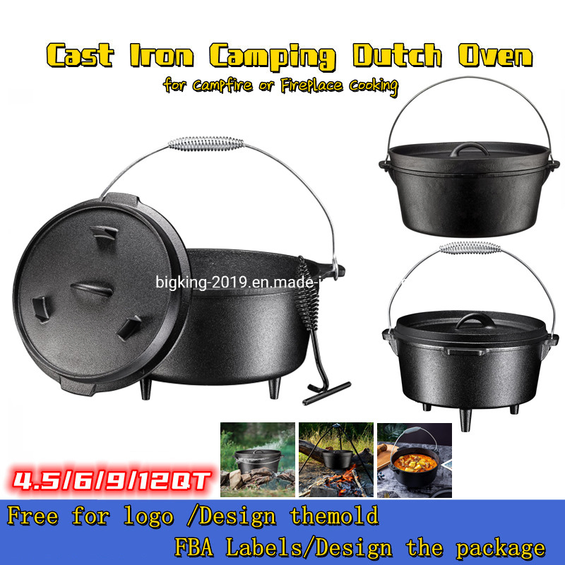 Preseasoned Outdoor Barbeque Dutch Oven Sets