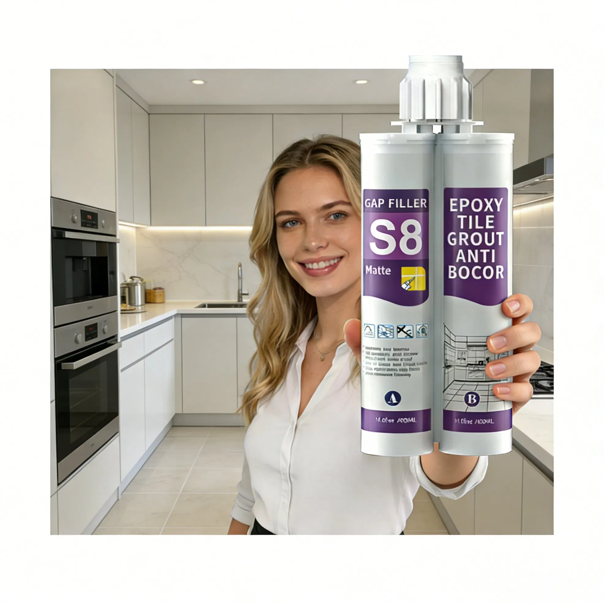 Premium Marble Tile Gap Filler Epoxy Grout Solution