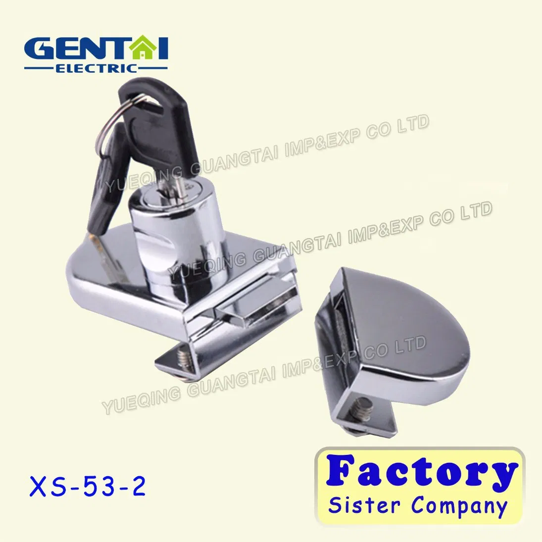 Furniture Drawer Zinc Alloy Glass Door Showcase Lock