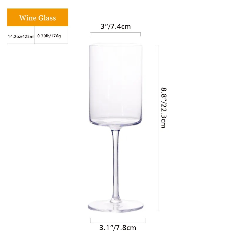 180ml 320ml 450ml Lead Free Crystal Wine Glasses Drinkware Champagne Glass Cup Goblets