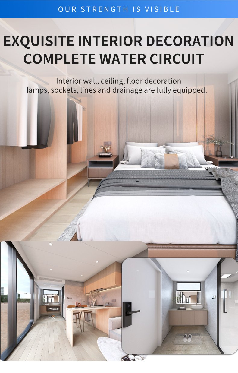 Tiny Portable Cabin House Prefab 2024 Haorong Mobile Home Space Capsule House