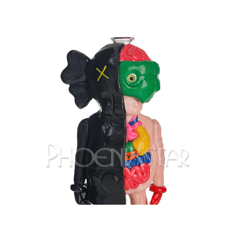 Phoenix New Design 8 Inches 3D Hand Painting Glass Bubbler Oil DAB Rig Hookah Smoking Water Pipe with Quartz Banger