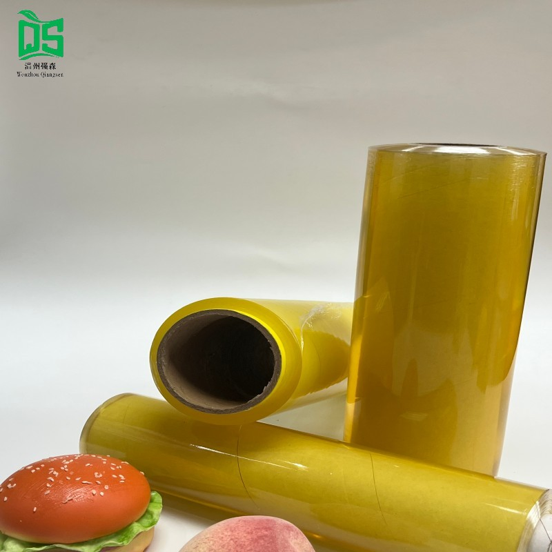 Food Grade PVC Food Contact Safety Cling Film Jumbo Roll with Stretch