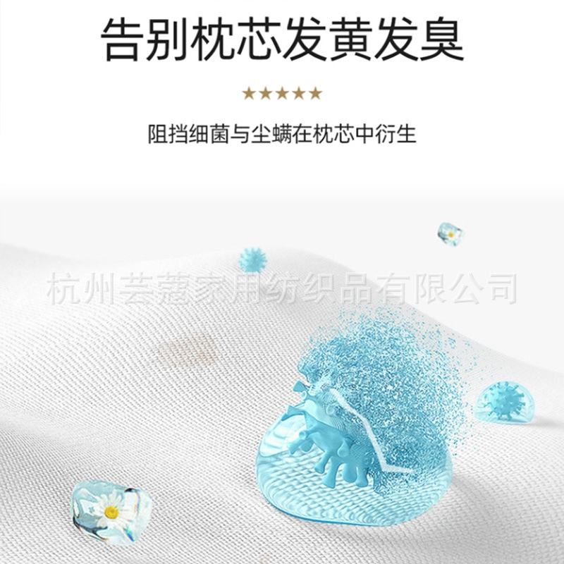 PC-001 Anti-Saliva Dirt-Proof Latex Pillowcase for Thai Rubber Memory Pillow Cover