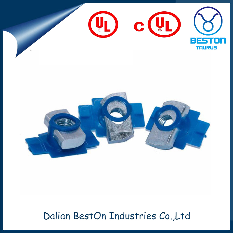 Dalian BestOn China High-quality M6 - M12 Plastic Wing Nut C Strut Channel Nut Supplier Sample Available 34.5Mmx19mm(M6 To M12) Nut Size Solar Panel Channel Nut