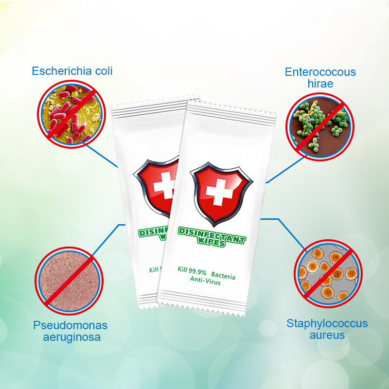 OEM Customized Alcohol Free Antibacterial Wet Wipes Single Sachet 50PCS