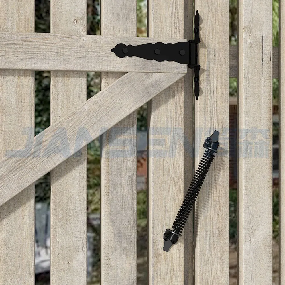 Us Local Stock 14" Gate Spring Self Closing Outdoor Door Spring Gate Hardware with Adjustable Tool for Wooden and Vinyl Fence