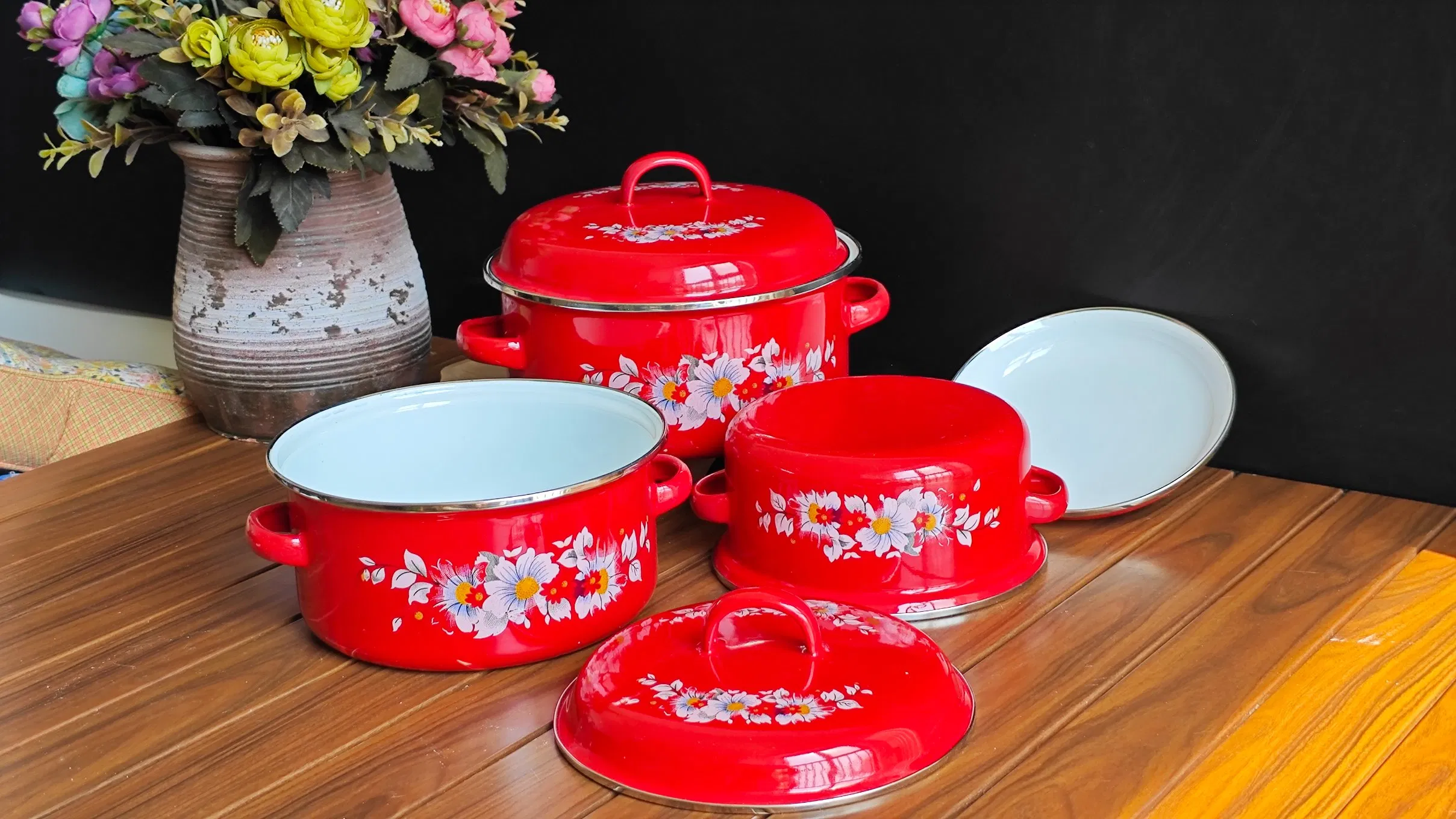 Enamel Casserole Set- Art No. 111ED
