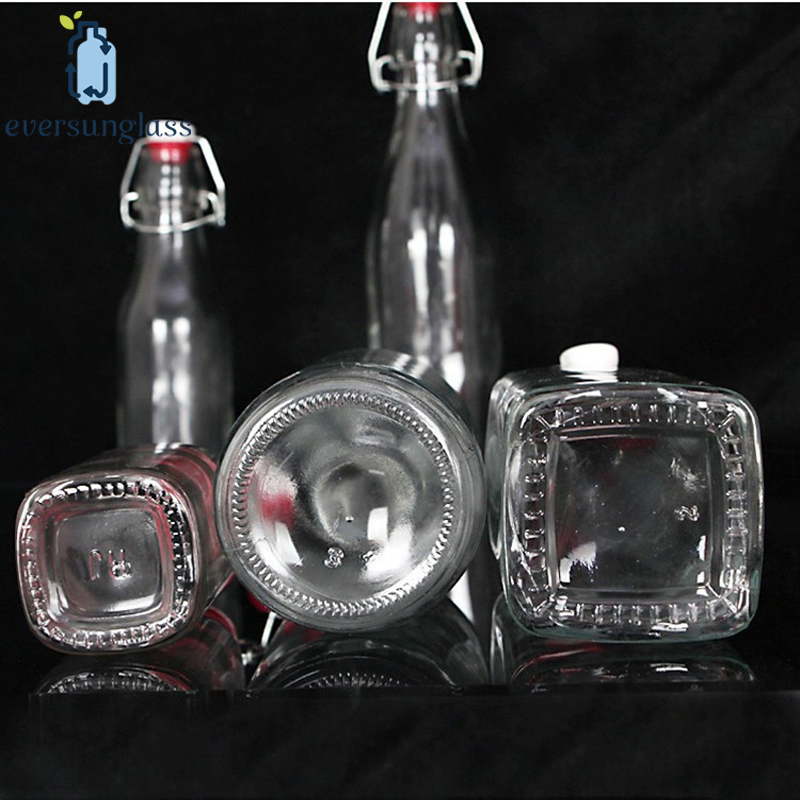 Wholesale 250ml Square Olive Oil Bottle with Clasp Clip