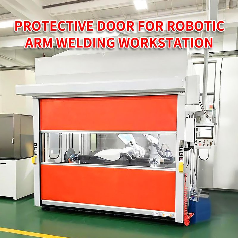 Advanced Technology Fast Rolling Door Zip Structure Track High Speed Zipper Door Clean Room High Speed Door