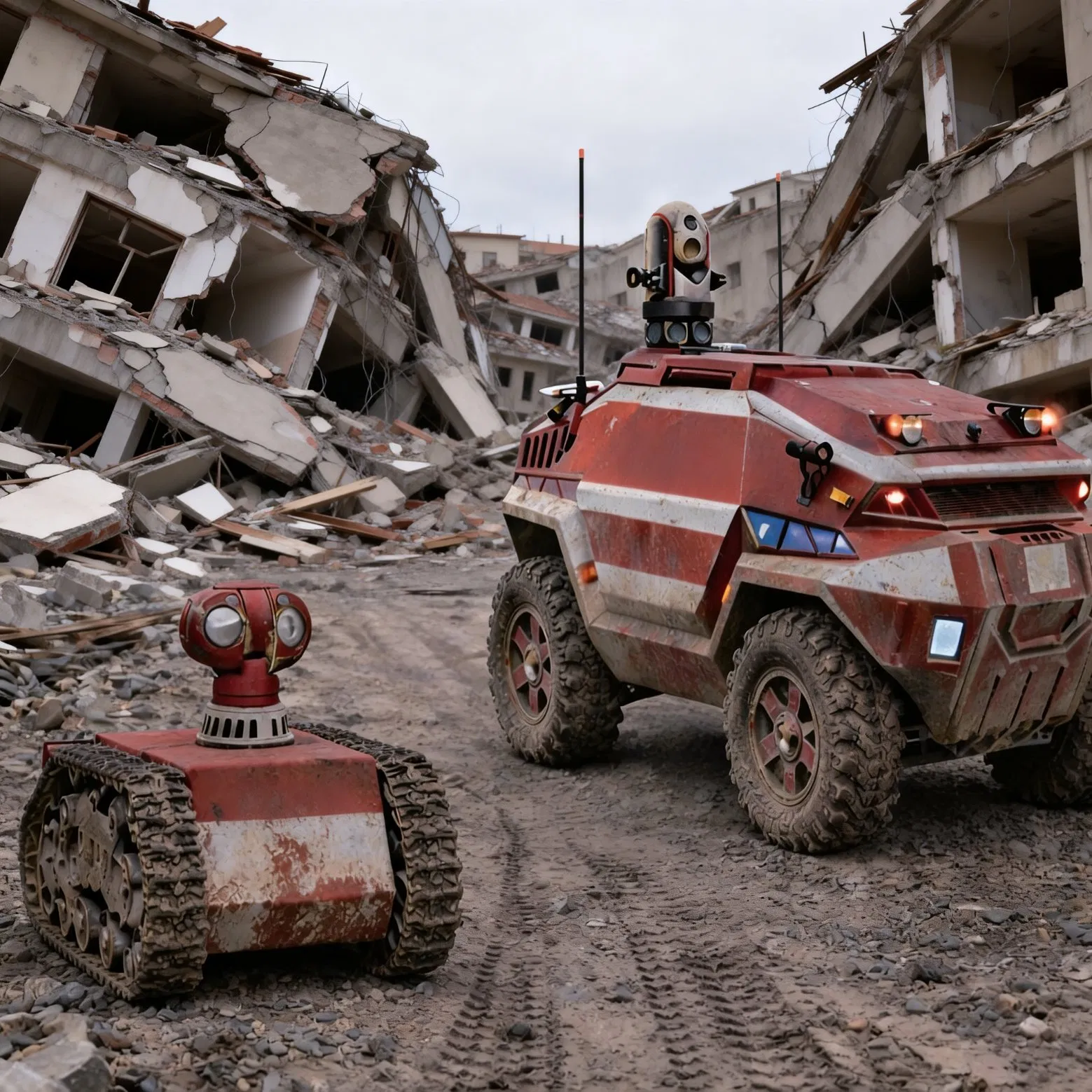 Unmanned Reconnaissance Vehicle for Power Line Inspection