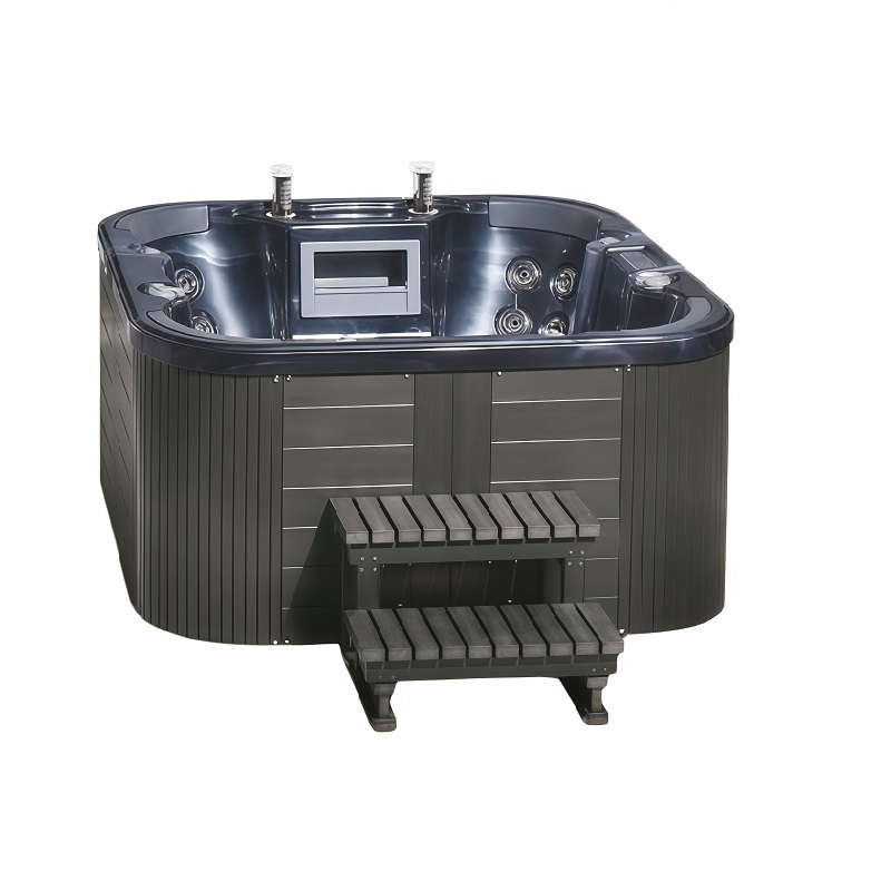 Квадратная 4-местная массажная ванна для улицы