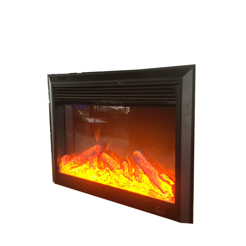 29 Inch 1500W Black Wall Mounted Heated Electric Fireplace (EMP-002)