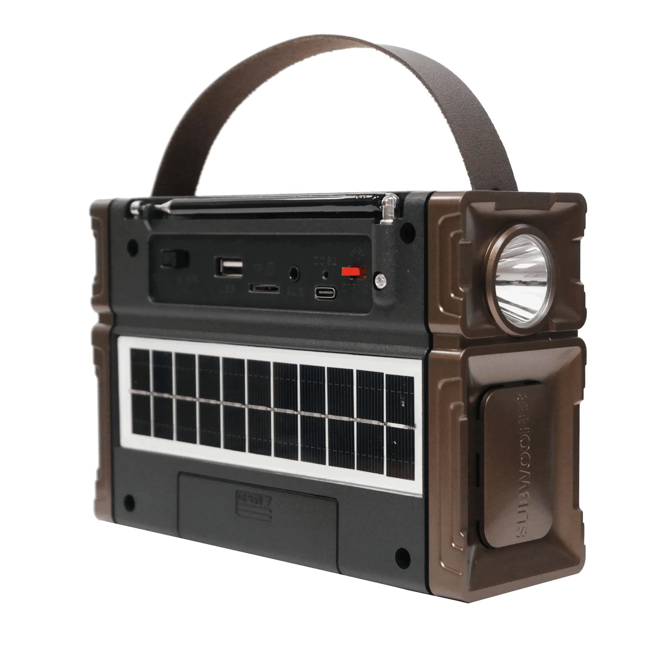 Meier M-1238BTS FM Radio, LED Flashlight, TF Card and MP3 Player, Rechargeable Speaker Bluetooth Outdoor Equipment